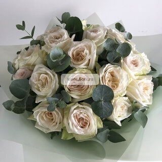 Букет пионовидных роз "Romantic Collection"