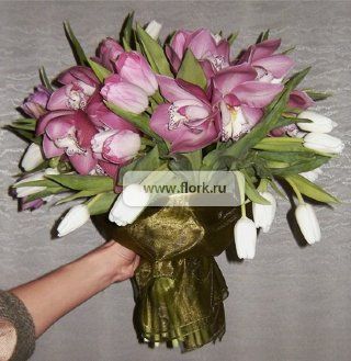 Тюльпаны и орхидеи
